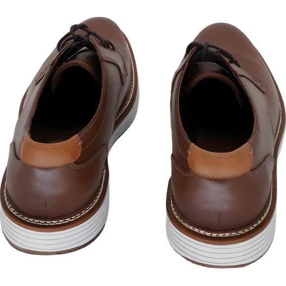 Johnston Murphy Men's Tan Full Grain Plain Toe Shoes Size 11.5 M US - Picture 3 of 6